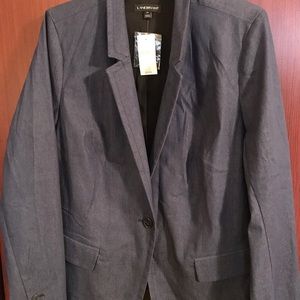 LANE BRYANT Blue denim  look blazer.